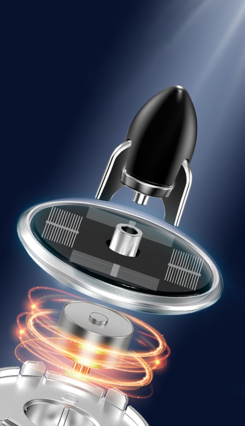 Solar Powered Speech Rocket Car Air Freshener Diffuser