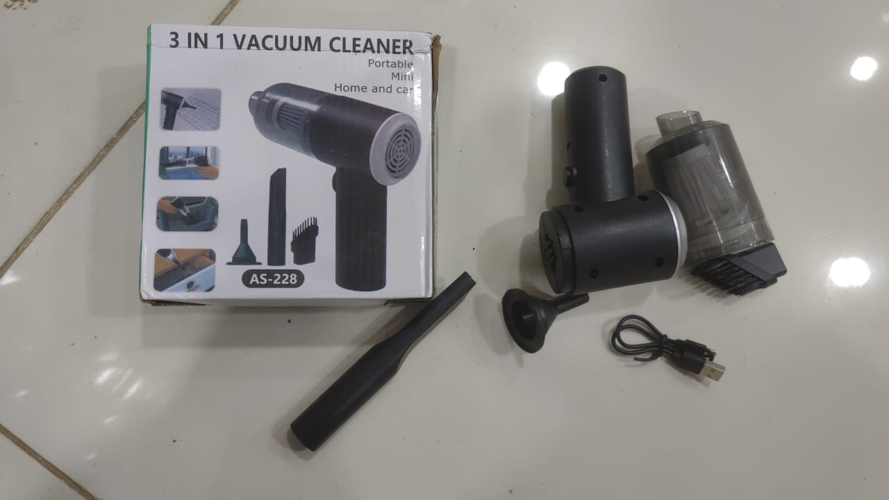 3-in-1 Portable Wireless Mini Vacuum Cleaner