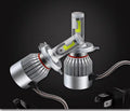 2PCS C6 H4 LED Headlight Bulbs – 72W 7600LM COB Car Headlights 6000K