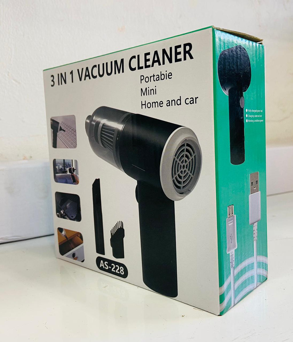 3-in-1 Mini Rechargeable Vacuum Cleaner