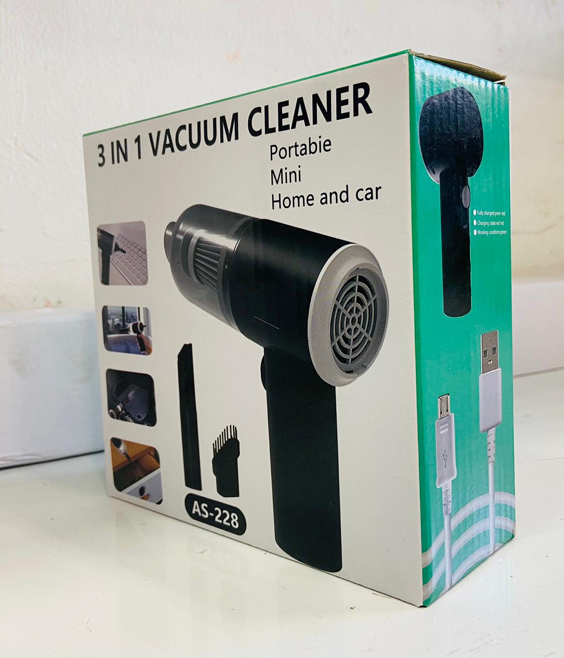 3-in-1 Mini Rechargeable Vacuum Cleaner