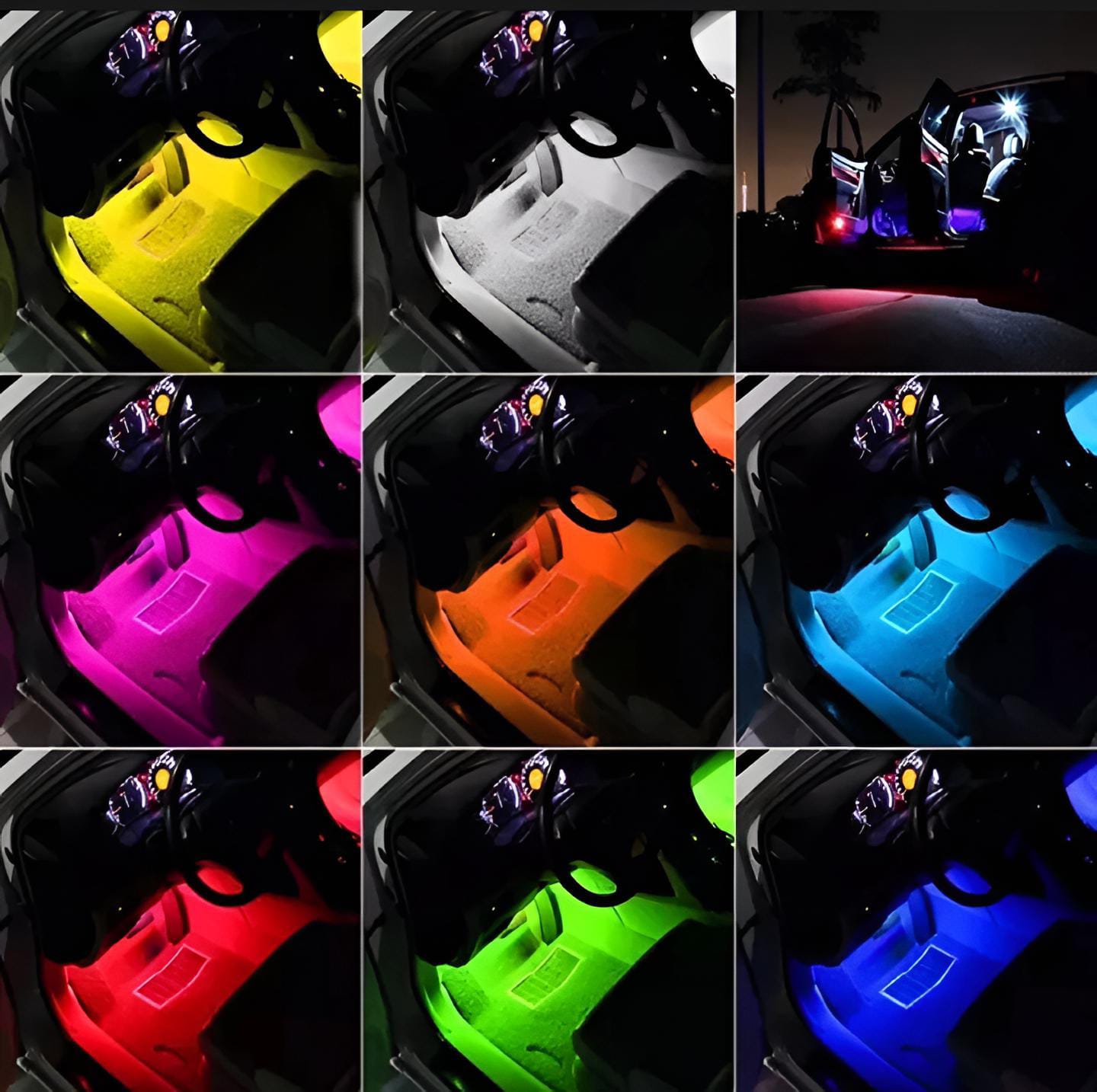 Car RGB LED Ambient Light Strip – Bluetooth