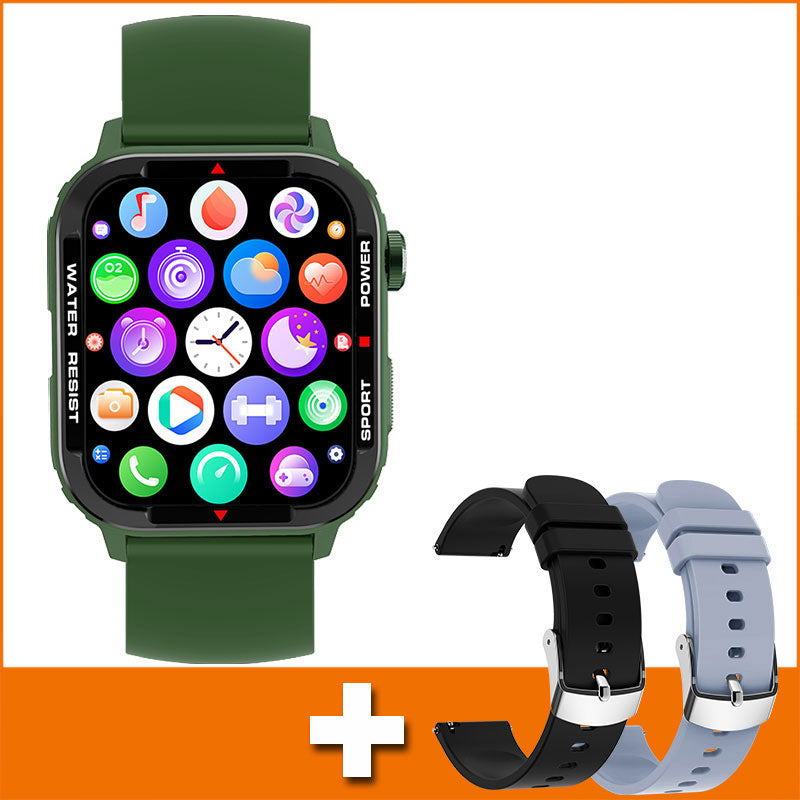 Bluetooth Sports Smartwatch with SpO2 & BP Monitor – Full-Touch HD Fitness Watch