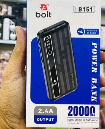 Bolt Power Bank 20000mAh – Dual USB