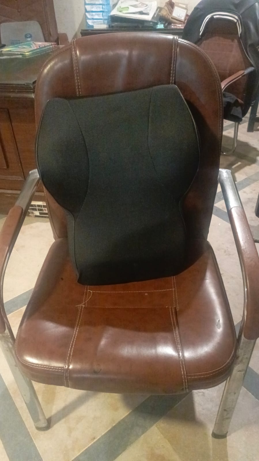 Car Neck Pillow Foam Back Rest Lumbar Cushion