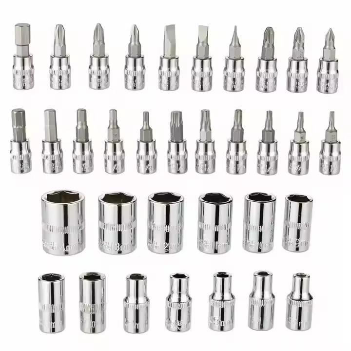 46 Pcs Chrome Vanadium Tool Kit Set
