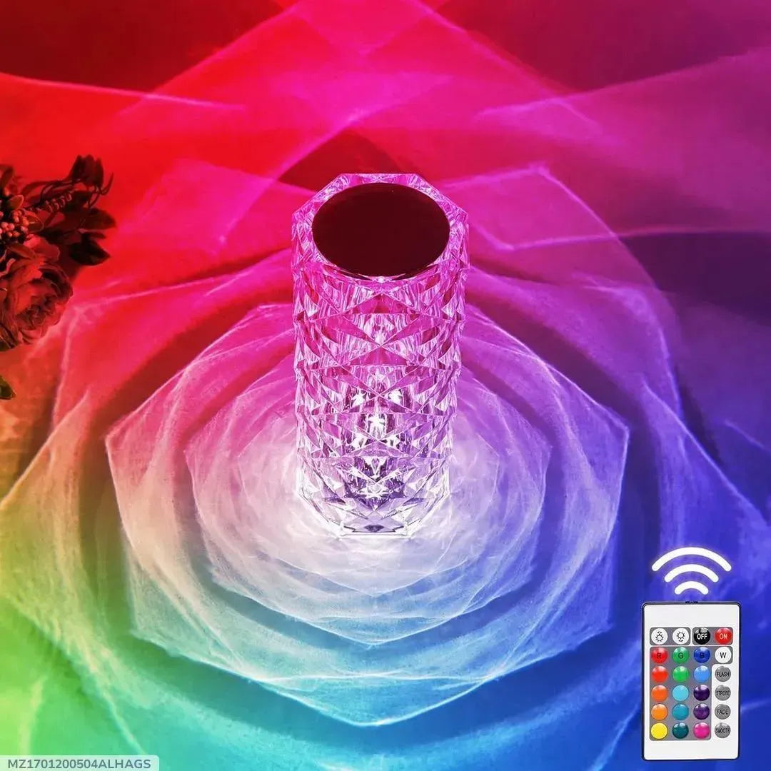 Rechargeable Multicolor Table Lamp with Remote Control