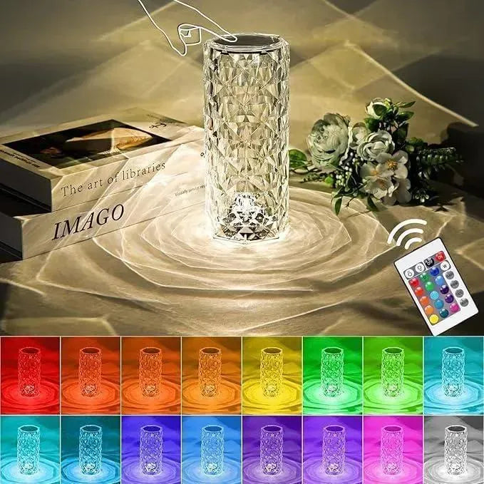 Rechargeable Multicolor Table Lamp with Remote Control