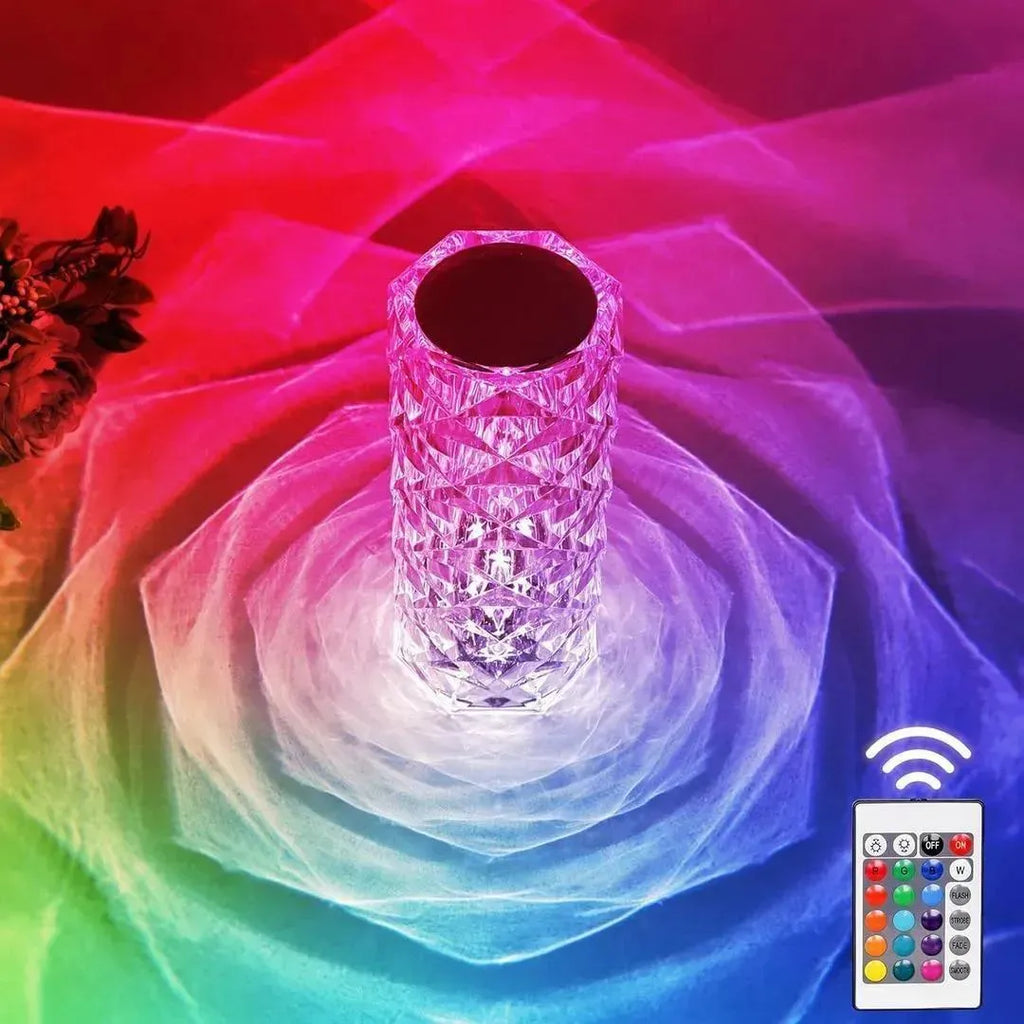 Rechargeable Multicolor Table Lamp with Remote Control