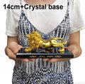 Golden Lion Car Dashboard Decoration | Modern Abstract Style Resin Panther Statue