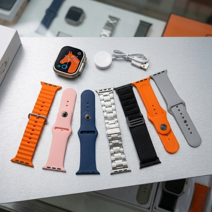 Smart Watch – Big Infinite Display, 7-in-1 Straps