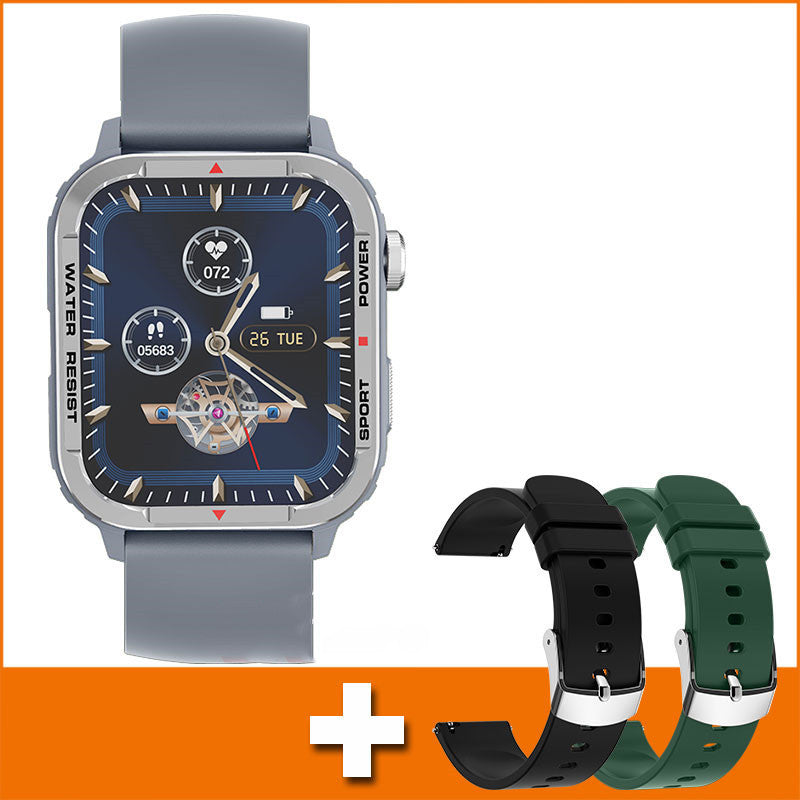 Bluetooth Sports Smartwatch with SpO2 & BP Monitor – Full-Touch HD Fitness Watch