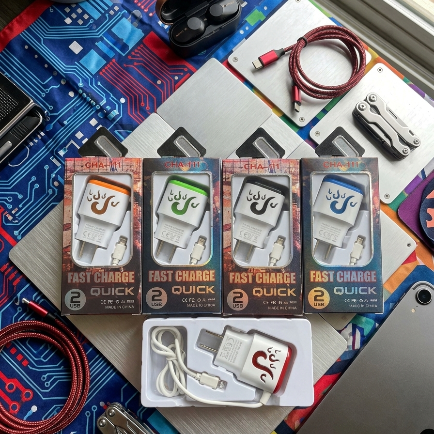 Dual USB Fast Charger Adapter