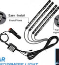 Car Atmosphere Light (12 LED Model) – Smart RGB Ambient Interior Lighting