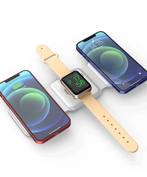 3-in-1 Magnetic Wireless Charging Station – 15W