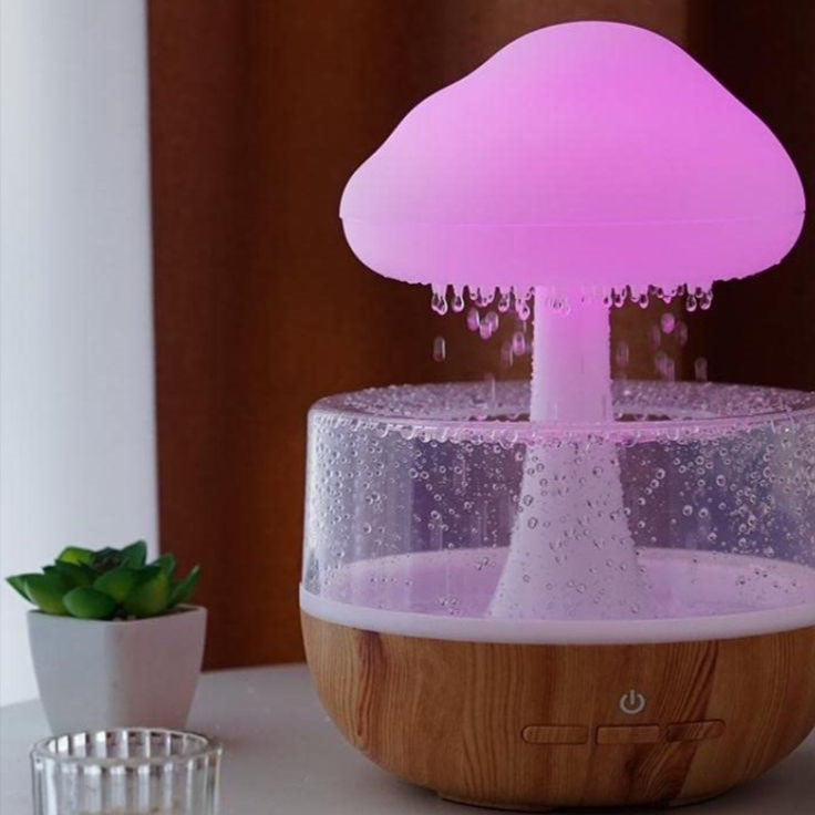 Rechargeable Cloud Rain Aroma Diffuser & LED Humidifier