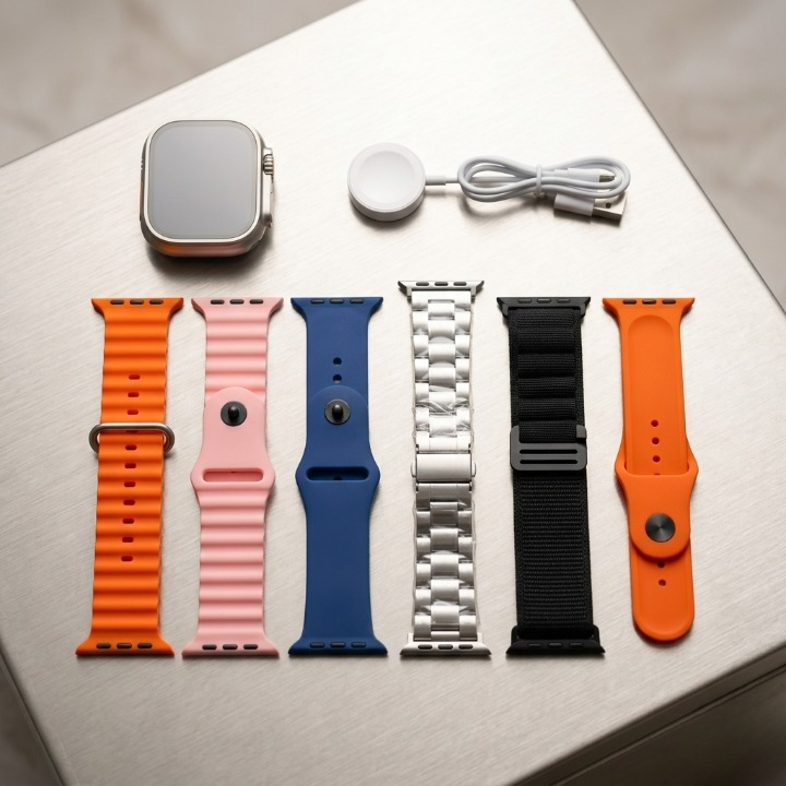 Smart Watch – Big Infinite Display, 7-in-1 Straps