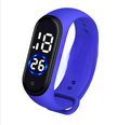 Latest  M4 LED Watch Digital Sports Bracelet for Boys &amp; Girls – Waterproof Touch Display – Random Band Color (Without Box)