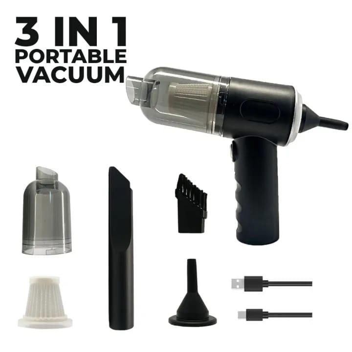 3-in-1 Mini Rechargeable Vacuum Cleaner